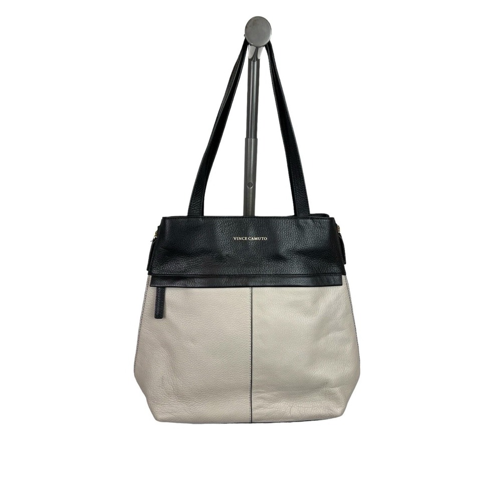 Vince Camuto Julio‎ Zipper Convertible Handbag  Colorblock Leather